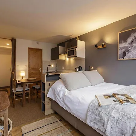 아파트 Le Cham 106 Modern Studio In Central Chamonix | Walk To Ski Lift & Town Center - Happy Rentals